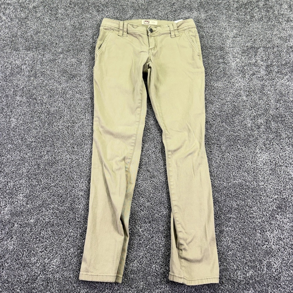 L.e.i. Pants Juniors 1 Regular Beige Taylor Chino Twill Stretch Casual Pockets